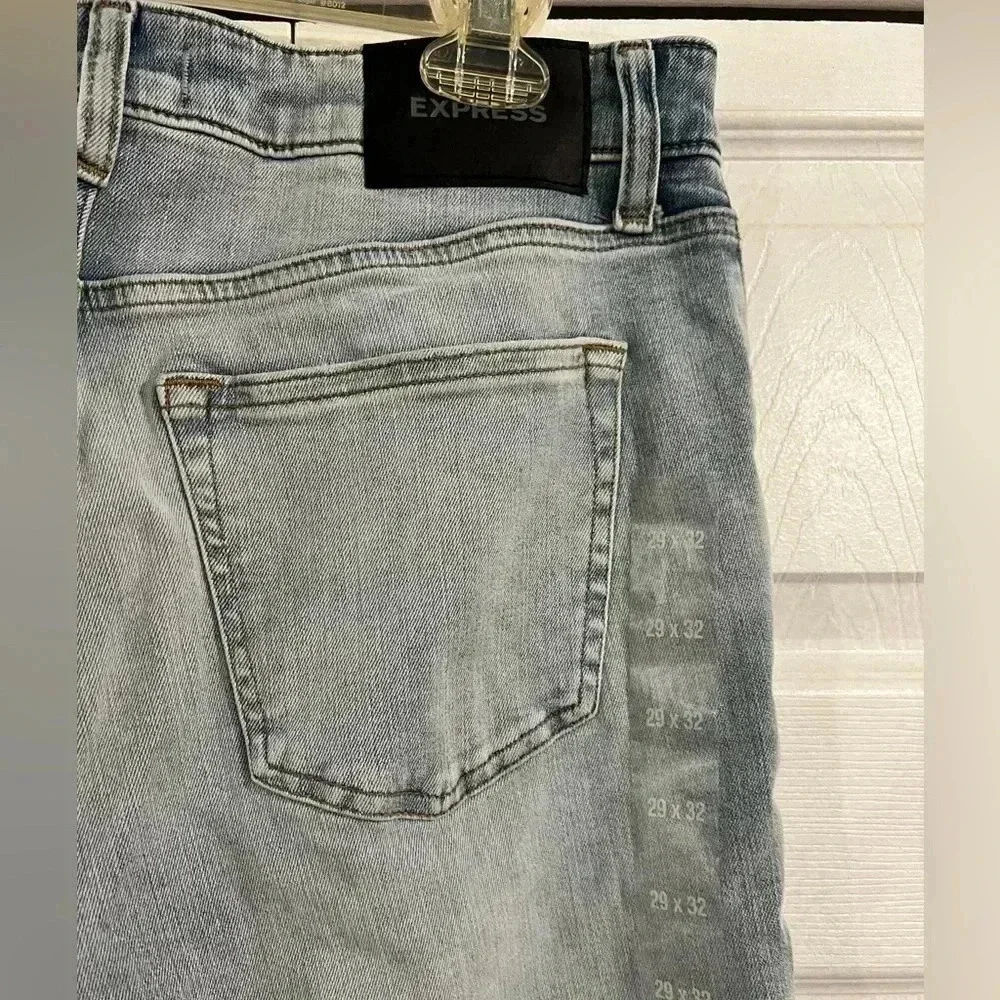 Slim Light Wash Stretch Jeans - Picture 9 of 12